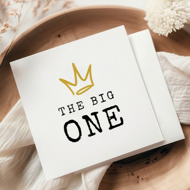 The BIG ONE | Notorious 90's 1st Birthday Party Napkin (Creator Uploaded)