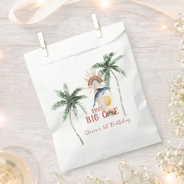 The Big One | Retro Summer Surf Birthday Favour Bag (Clipped)