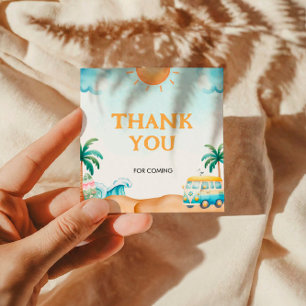 The Big One, Surf Birthday Favour Tags