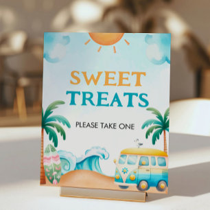 The Big One, Surf Birthday Treats Sign