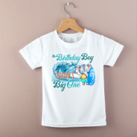 The big one surfing retro birthday baby elephant