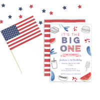 The Big One USA Flag 1st Birthday Party, Unisex