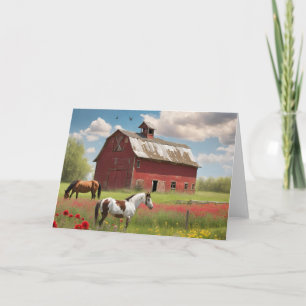 The Big Red Barn Card