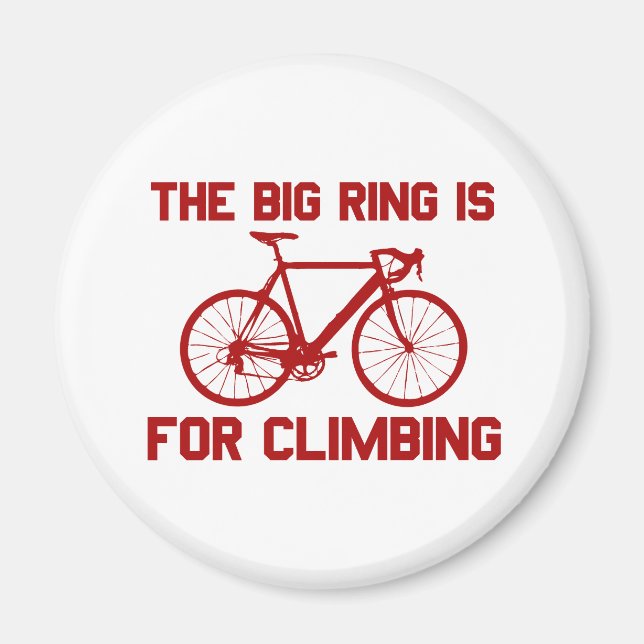 The Big Ring Is For Climbing Magnet (Front)