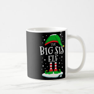 The Big Sis Elf Christmas Family Matching Xmas Sis Coffee Mug