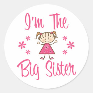 The Big Sister Classic Round Sticker
