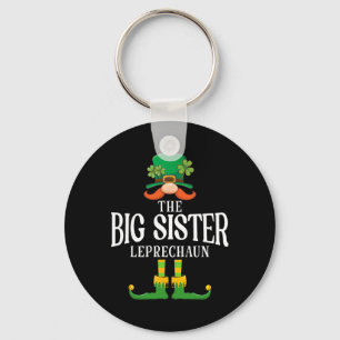 The Big Sister Leprechaun St Patricks Day Matching Key Ring