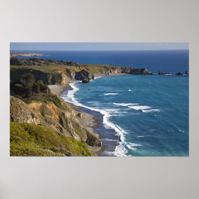 The Big Sur coastline in California, USA Poster (Front)