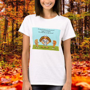 The Big Thanksgiving Showdown Pumpkin and Apple T-Shirt