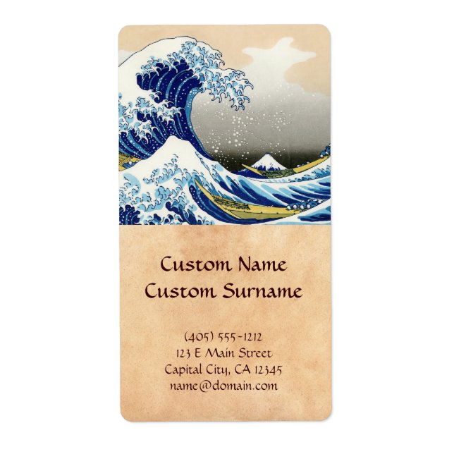 The big wave off Kanagawa Katsushika Hokusai (Front)