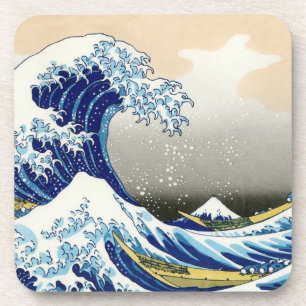 The big wave off Kanagawa Katsushika Hokusai Coaster
