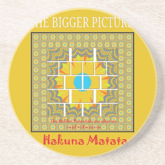 The Bigger Picture Art Print Coaster (Front)