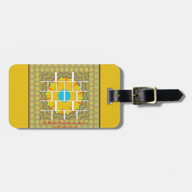 The Bigger Picture Art Print Luggage Tag (Front Horizontal)