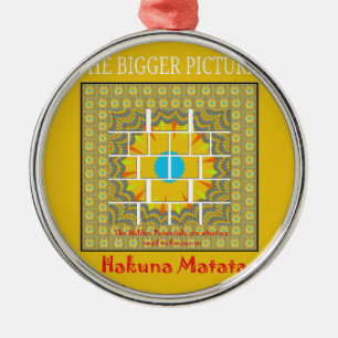 The Bigger Picture Art Print Metal Ornament