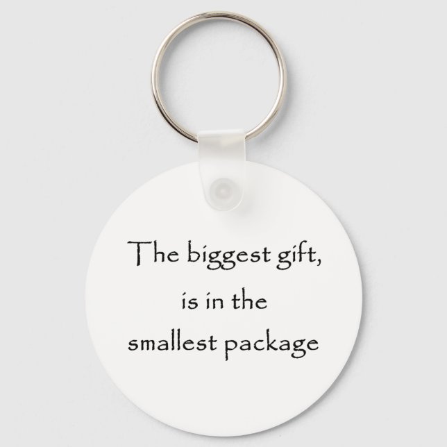 The biggest gift -keychain key ring (Front)
