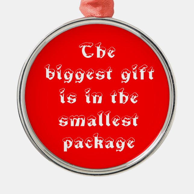 The biggest gift-premium round ornament (Front)