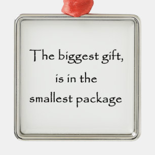 The biggest gift-premium square ornament