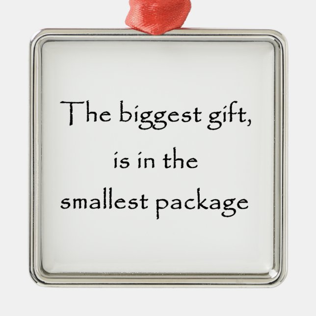 The biggest gift-premium square ornament (Front)