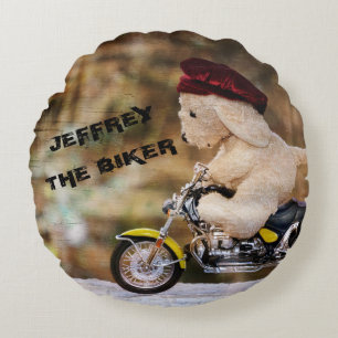 The Biker Round Cushion