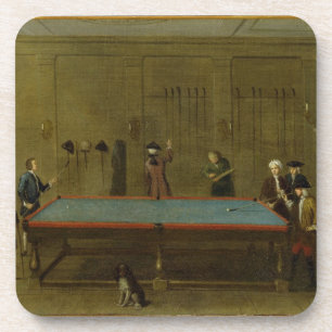 The Billiard Room (oil on canvas) Coaster