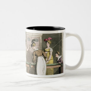 The Billiard Table, from 'The Tour of Dr Syntax in Two-Tone Coffee Mug