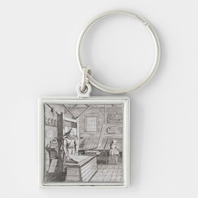 The bindery of Laurens Janszoon Koster, engraved b Key Ring (Front)