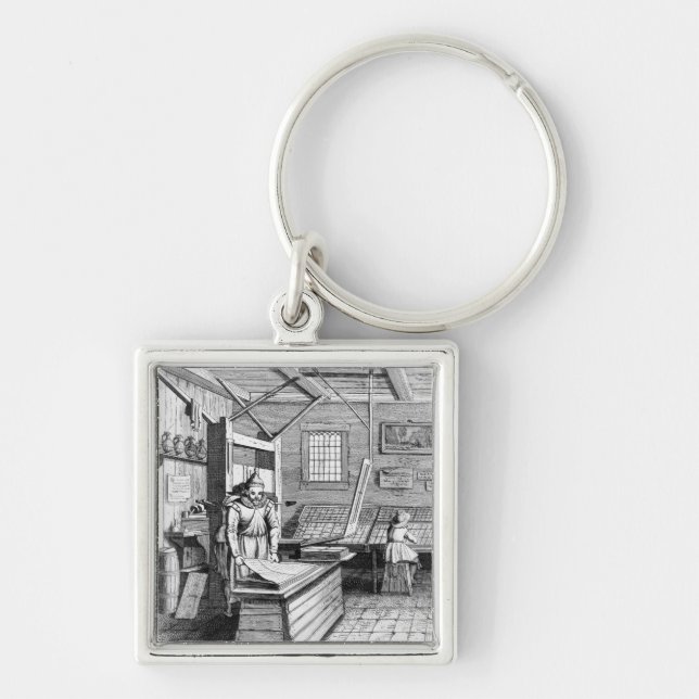 The Bindery of Laurens Janszoon Koster Key Ring (Front)