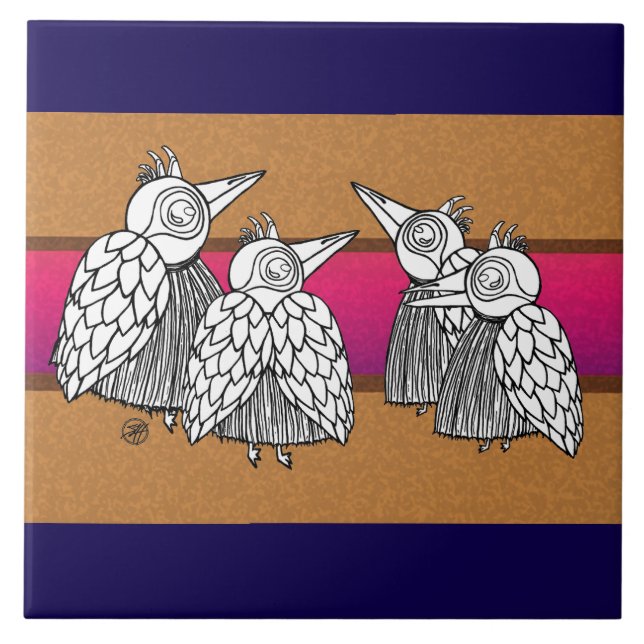 The Birds Ceramic Tile (Front)