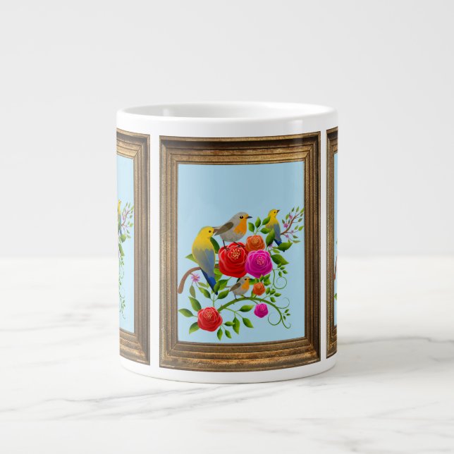 THE BIRDS LARGE COFFEE MUG (Front)