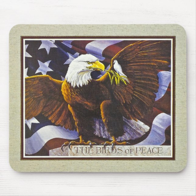 The Birds of Peace Mouse Pad (Front)