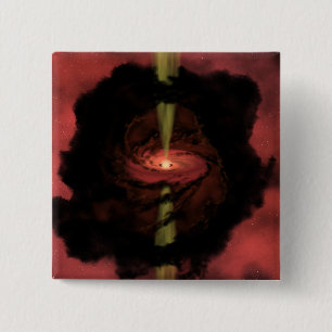 The birth of a star 15 cm square badge
