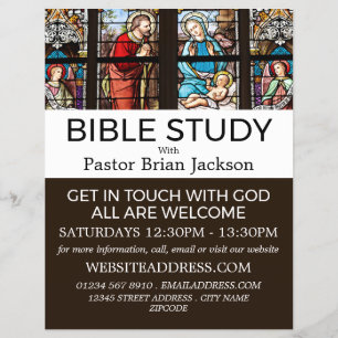 The Birth of Christ, Christian Bible Class Advert Flyer