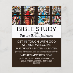 The Birth of Christ, Christian Bible Class Advert Flyer