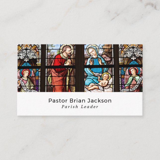 The Birth of Christ, Christianity, Religious Business Card (Front)