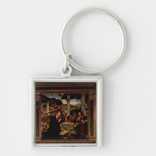 The Birth of Christ Key Ring