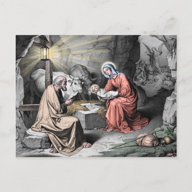The birth of Christ Postcard (Front)