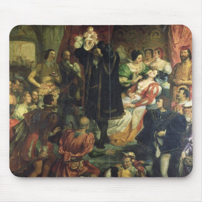 The Birth of Henri IV (1553-1610) at the castle of Mouse Pad (Front)