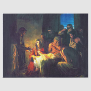 The Birth of Jesus by Carl Bloch Tissue Paper