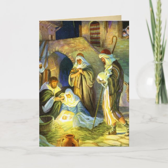 The birth of Jesus Christmas Card (Front)
