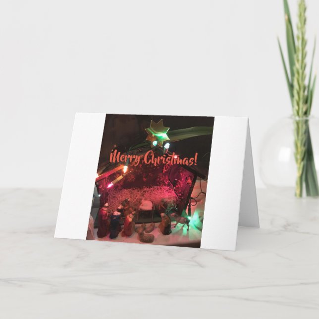 The Birth of Jesus Holiday Card (Front)