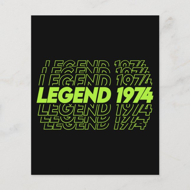 The Birth Of Legends 1974 Flyer (Front)