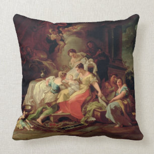 The Birth of Mary, c.1753 (oil on canvas) Cushion