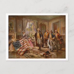 The Birth of Old Glory by Percy Moran c1917 Postcard