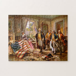"The Birth Of Old Glory" - Circa 1917 Jigsaw Puzzle