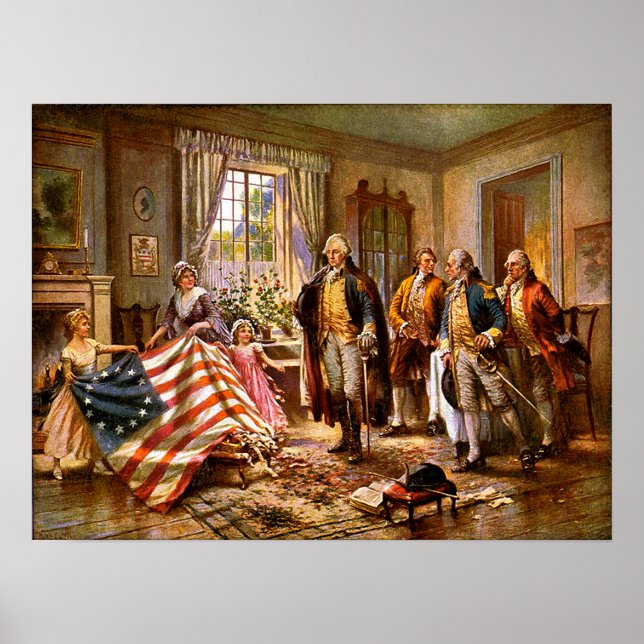 "The Birth Of Old Glory" - Circa 1917 Poster (Front)