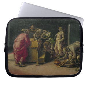 The Birth of St. John the Baptist (oil on panel) Laptop Sleeve