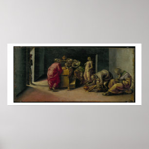 The Birth of St. John the Baptist (oil on panel) Poster