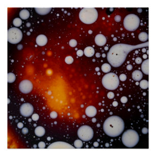 The Birth of Stars in an Abstract Liquid Poster