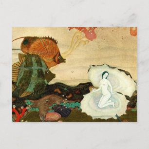 “The Birth of the Pearl” by Edmund Dulac Postcard