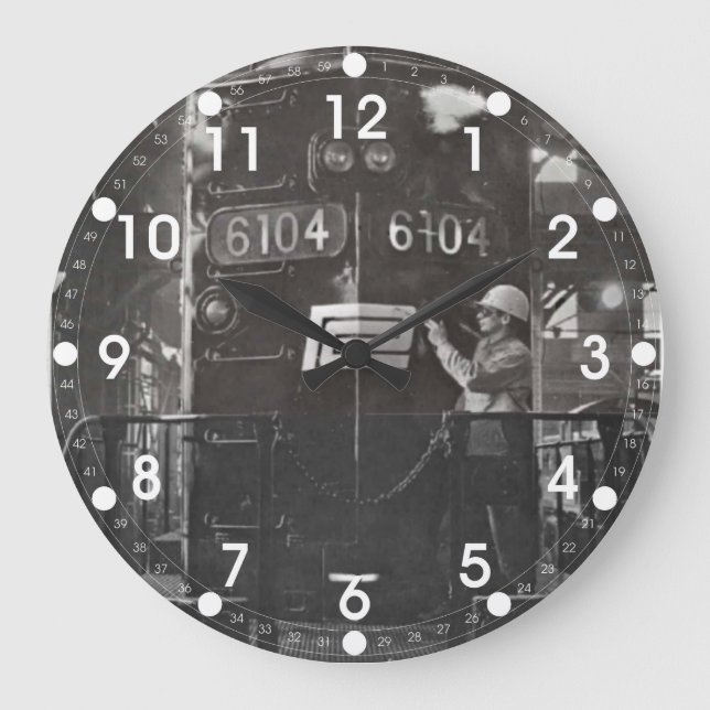 The Birth of The Penn Central Railroad Wall Clock (Front)